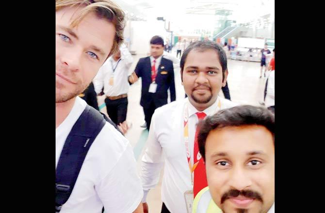 CHRIS HEMSWORTH VISITS&nbsp;INDIA