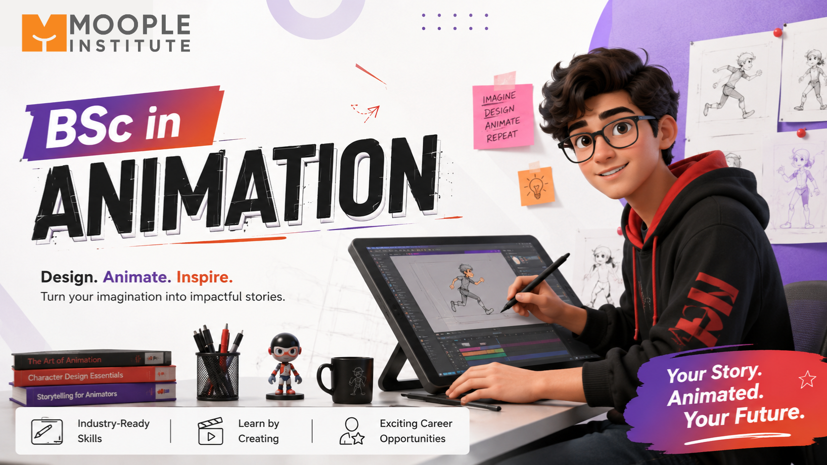 Studying for a BSc in Animation – 2026